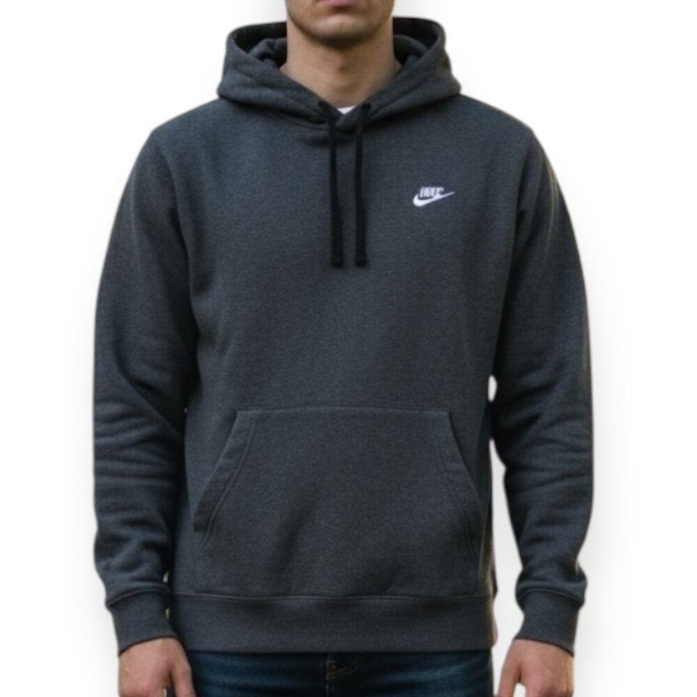 Nike Men’s XL Pullover Hoodie Dark Gray Fleece Sweatshirt athletic wear